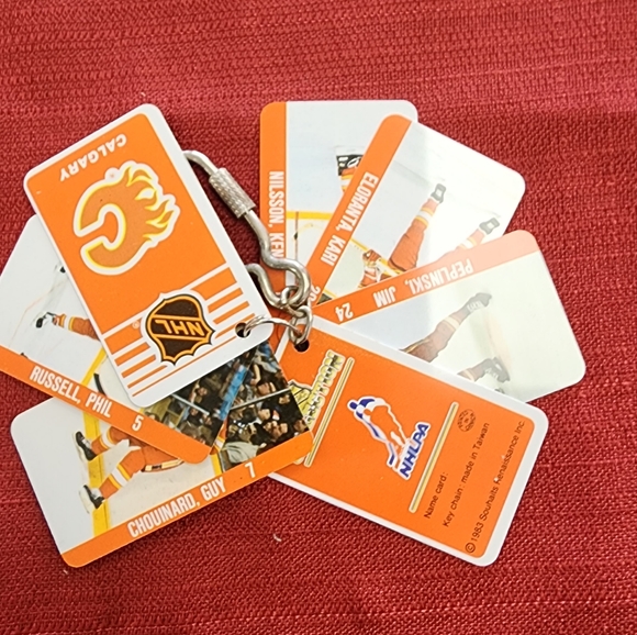 Rare 1983 vintage Calgary Flames Keychains - Picture 2 of 4